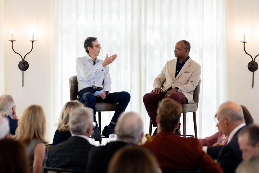 Dr. Hunt Batjer and Mike Singletary