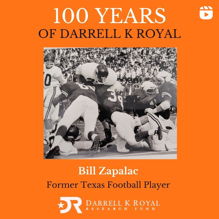 Bill Zapalac's tribute to Coach Royal, 100 years of DKR