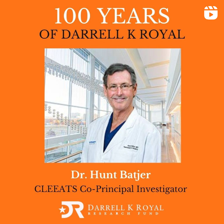 Dr. Hunt Batjer's tribute to Coach Royal, 100 years of DKR